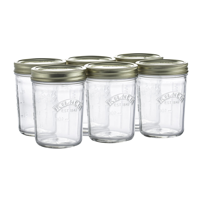 Kilner Wide Mouth Canning Jar 12 oz 6 pk, Pack of 2