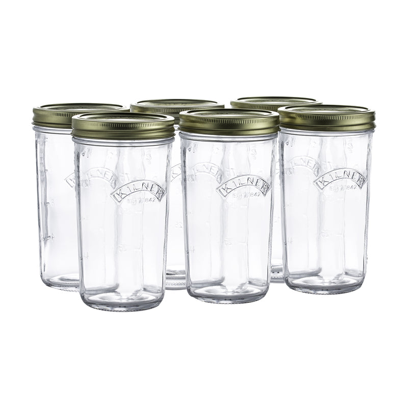 Kilner Wide Mouth Canning Jar 17 oz 6 pk, Pack of 2