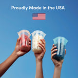 Zip Top 8 oz Teal Storage Cup 1 pk