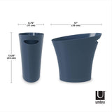 Umbra 2 gal Blue Polypropylene Modern Trash Can, Pack of 6