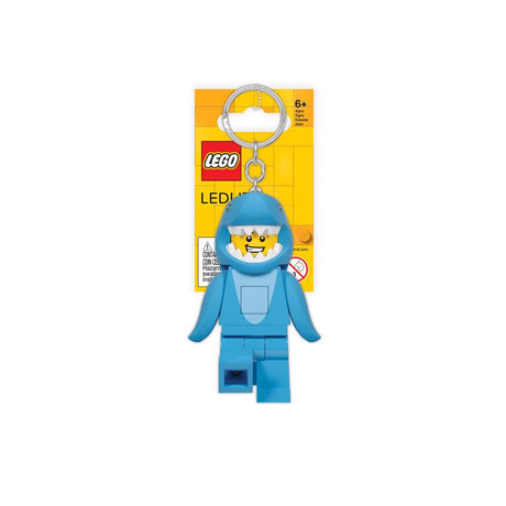 LEGO Classic Plastic Blue Shark Keychain Light