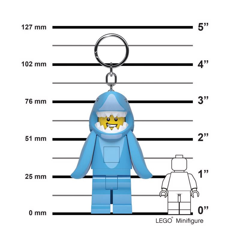 LEGO Classic Plastic Blue Shark Keychain Light