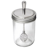 Jarware Wide Mouth Decorative Jar Lid Honey Dripper 1 pk