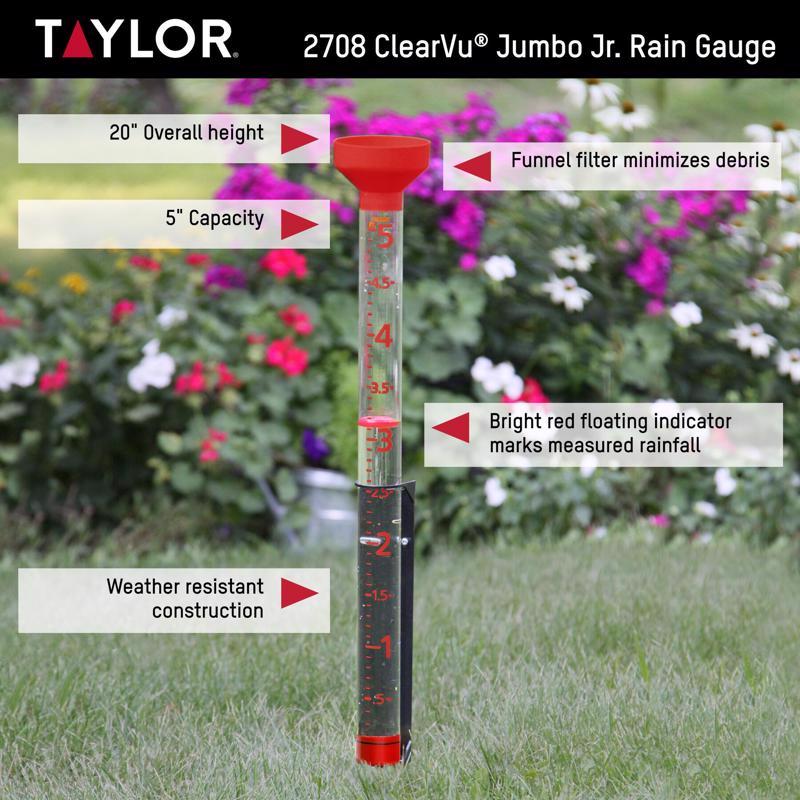 Taylor Jumbo Rain Gauge Bracket 3.74 in. W X 25 in. L, Pack of 12