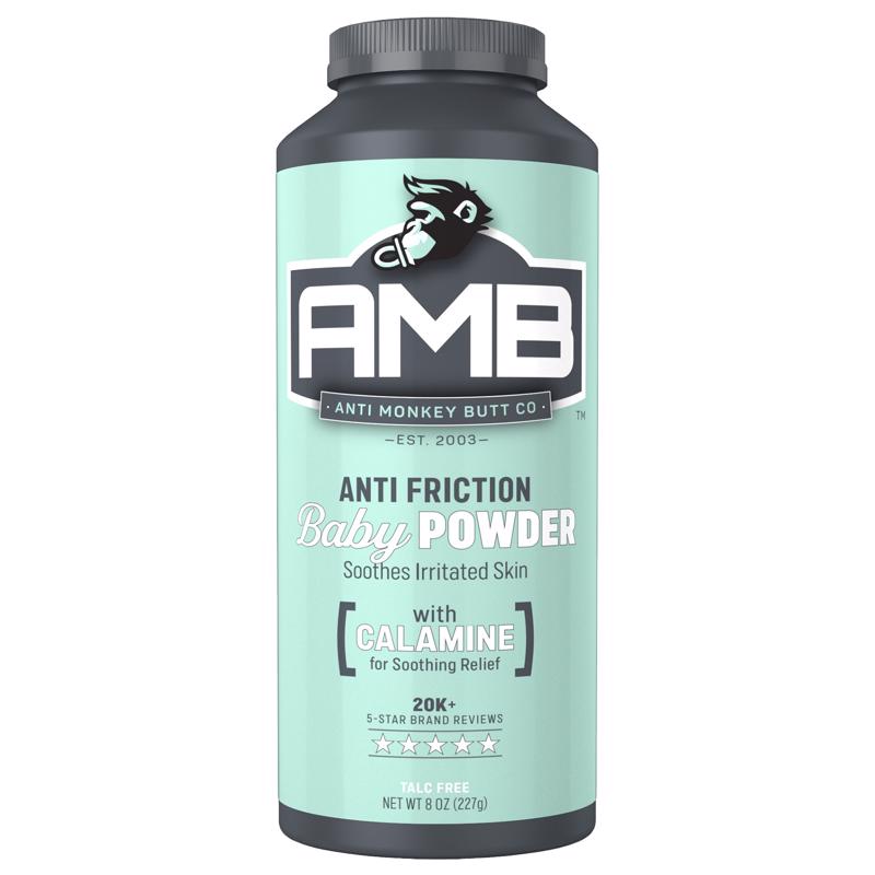 Anti Monkey Butt Baby Anti-Friction Powder 8 oz, Pack of 3