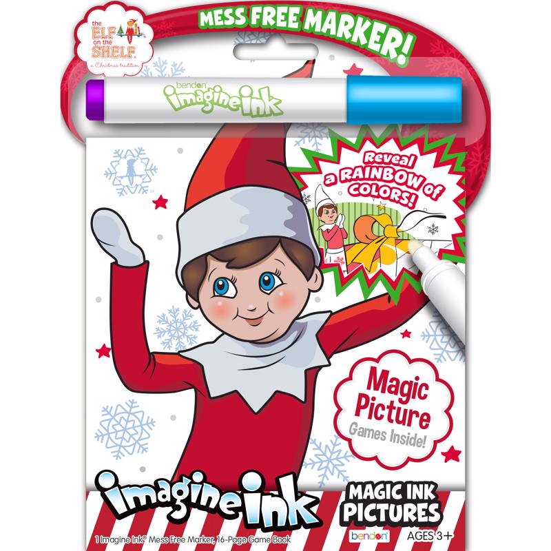 Bendon Imagine Ink Elf on the Shelf Magic Ink Pictures, Pack of 12