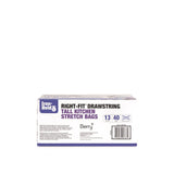Iron-Hold Right-Fit 13 gal Lavender Tall Kitchen Bags Drawstring 40 pk, Pack of 8