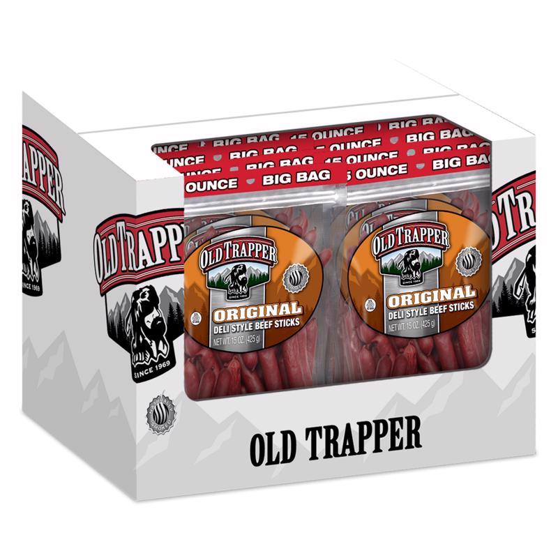 Old Trapper Deli Sticks Original Beef Deli Sticks 15 oz Bagged
