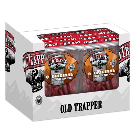 Old Trapper Deli Sticks Original Beef Deli Sticks 15 oz Bagged