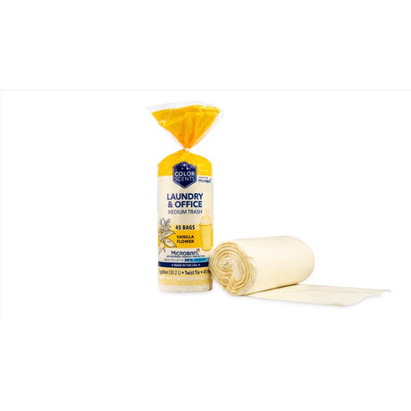 Color Scents 8 gal Vanilla Trash Bags Twist Tie 45 pk, Pack of 8