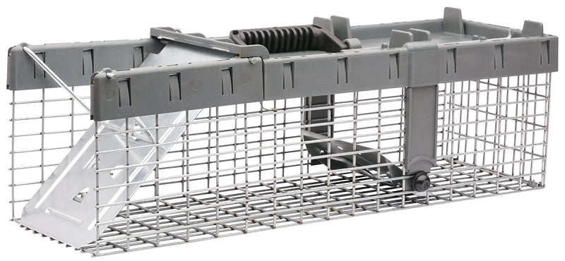 Havahart 1026 Animal Trap, 17-3/4 in L, 6.88 in W, 5-1/2 in H, Spring Loaded Door