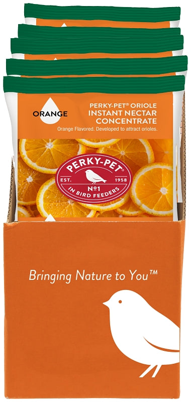 Perky-Pet 293SF Sucrose Concentrated Instant Nectar, 8 oz, Powder, Natural Orange, Bag