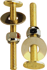 Plumb Pak PP835-170 Bolt Set, 5/16-18 x 2-1/4 in Dimensions, Brass