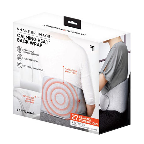 Sharper Image Calming Heat Back Wrap Fabric 1 pk