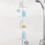 Better Living 24.36  H X 2.5 in. W X 8 in. L White Shower Corner Shelf