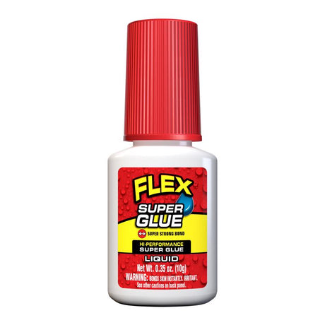Flex Seal Family of Products Flex Super Glue High Strength Clear Super Glue Brush On 10 gm, Pack of 8