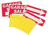 Hy-Ko KIT-13 Sign Kit, Garage Sale, White Legend, Plastic, 12-1/4 in W x 12-3/4 in H Dimensions