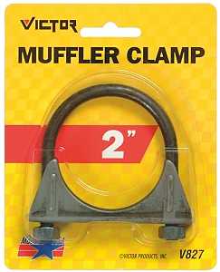Genuine Victor 22-5-00827-8 Muffler Clamp, Steel, 2 in Dia Dimensions