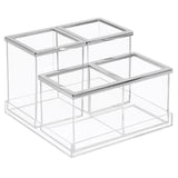 InterDesign Clear Plastic Bath Accessory Set