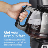 Hamilton Beach 12 cups Black/Silver Coffee Maker, Pack of 2