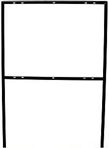 Hy-Ko FRAME-2 Rectangular Sign Frame, Metal, Black