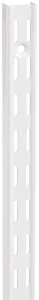 Knape & Vogt 82 WH 39 Series Shelf Standard, White, 450 lb, 14 ga Thick Material, 1-1/16 in W, 39 in H, Steel, Pack of 10