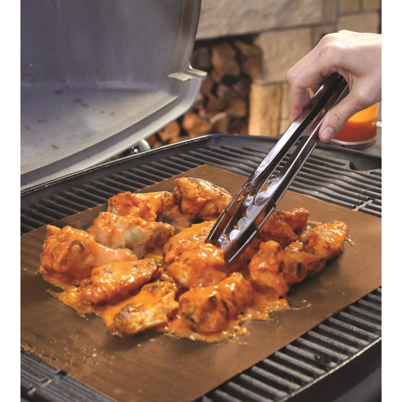 Ideavillage Plastic Grill Cooking Mat 550 F 13 in. L X 7 in. W 2 pk