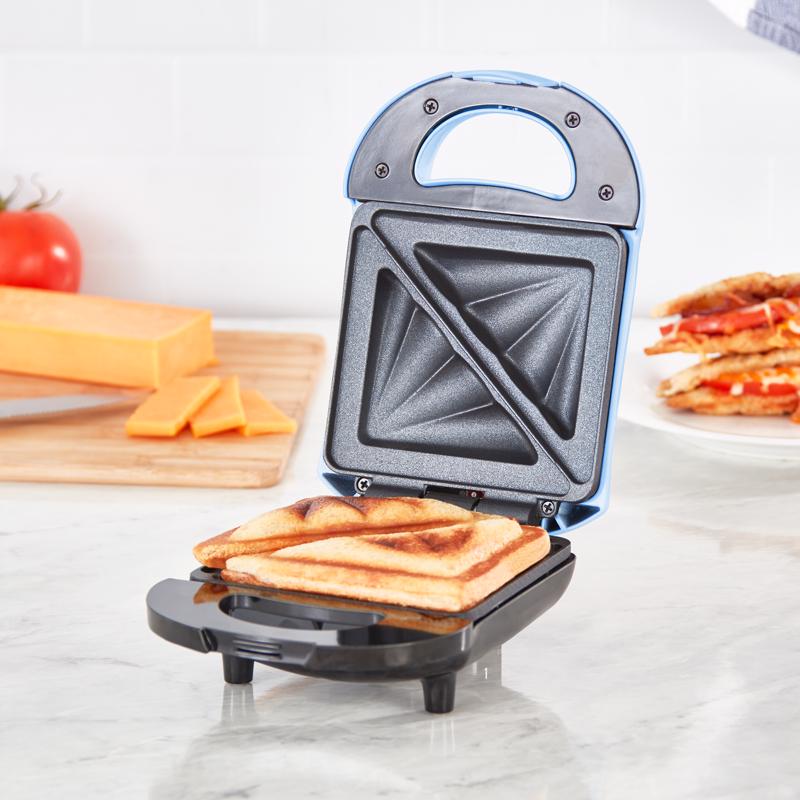 Rise by Dash Sky Blue Metal Nonstick Surface Sandwich Maker