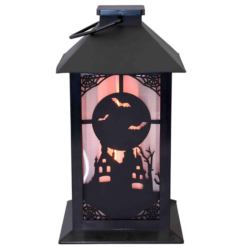 Magic Seasons 8 in. Haunted Flicker Flame Lantern Halloween Decor, Pack of 6