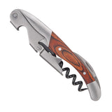 Final Touch Multicolored Stainless Steel/Wood Waiter's Corkscrew