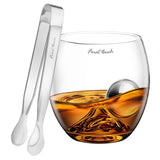 Final Touch 8 oz Clear/Silver Glass/Stainless Steel Chilling Ball Set