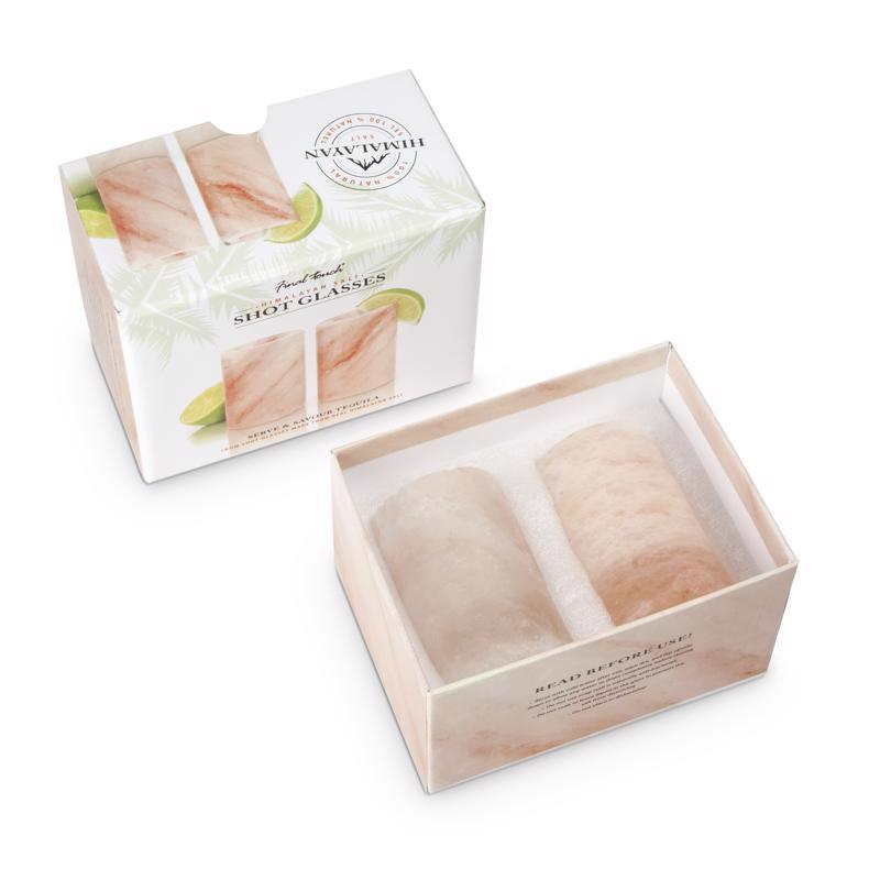 Final Touch 1.5 oz Pink Himalayan Salt Shot Glass