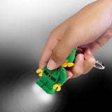 LEGO Minifigures Plastic Green/Yellow Elf Keychain w/LED Light, Pack of 6