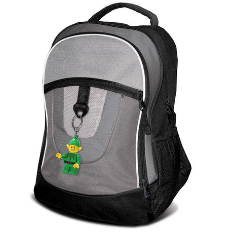 LEGO Minifigures Plastic Green/Yellow Elf Keychain w/LED Light, Pack of 6