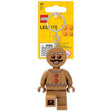 LEGO Minifigures Plastic Brown Gingerbread Man Keychain w/LED Light, Pack of 6