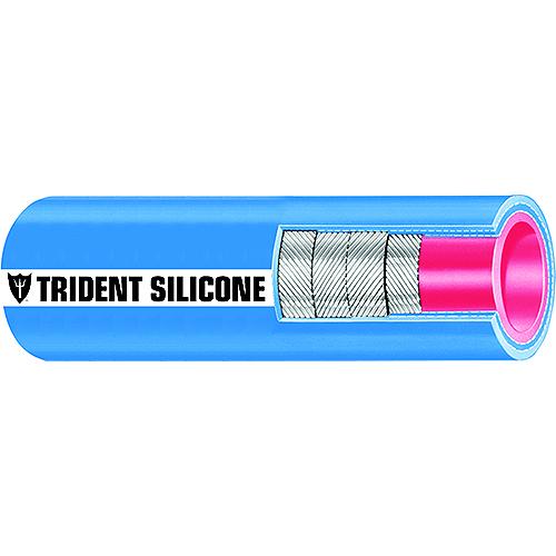 Trident 202V6000 Blue ″VHT″ Silicone Softwall Wet Exhaust Hose, 6″ x 3'