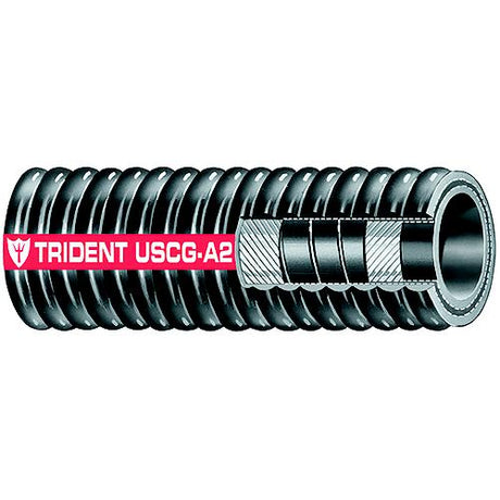 Trident 32911241B Type A2 Corrugated Fuel Fill Hose, 1-1/2" x 12.5'