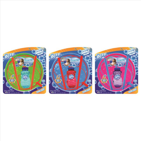 Blitz Bubbles Mighty Bubble Wand Multicolored 1 pc, Pack of 6