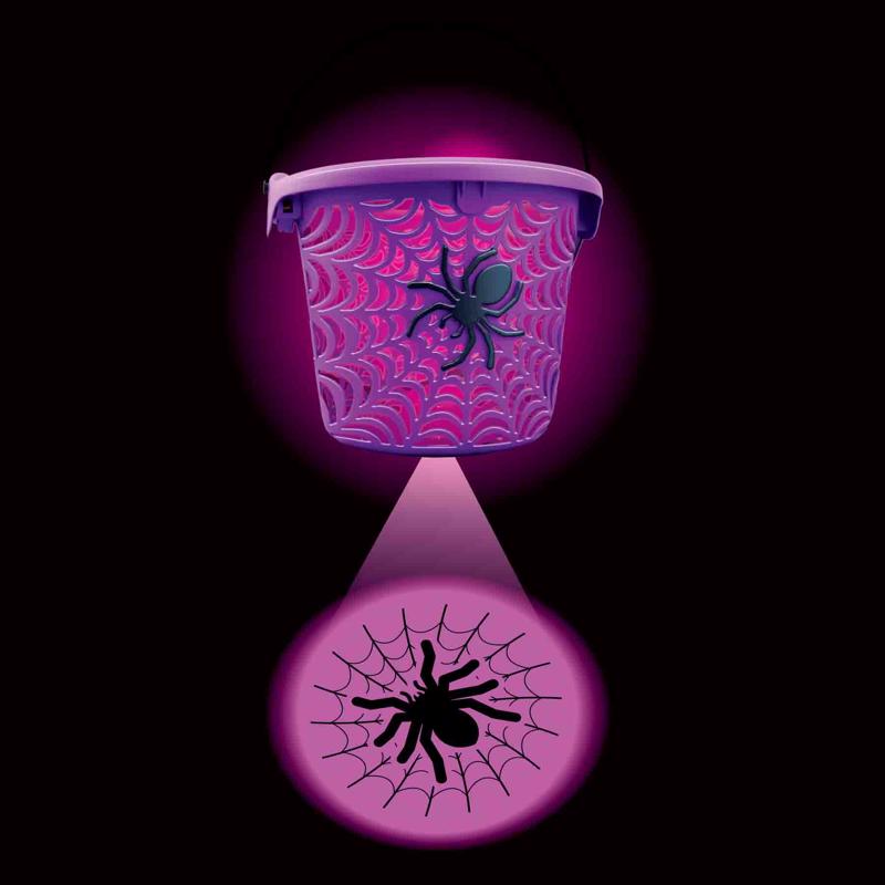 Magic Seasons Halloween Spider Web LED Projection Bucket 1 pk, Pack of 24