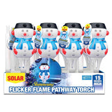 Shawshank LEDz Magic Seasons Shimmering Snowman Flicker Flame Pathway Light 1 pk, Pack of 12