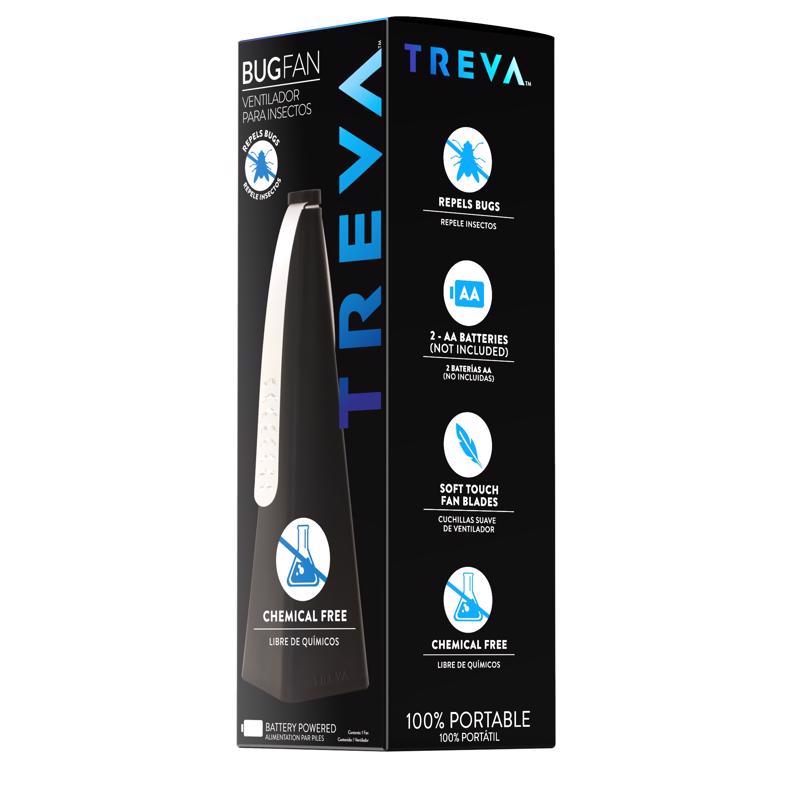 Treva Black Bug Repellent Fan 1 pk, Pack of 6