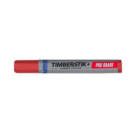 Markal Timberstik Plus 8 in. L Lumber Crayon Red 4 pc, Pack of 6