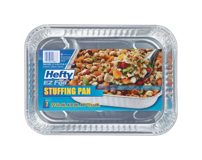 Hefty EZ Foil 9 in. W X 13 in. L Roaster Pan Silver, Pack of 12