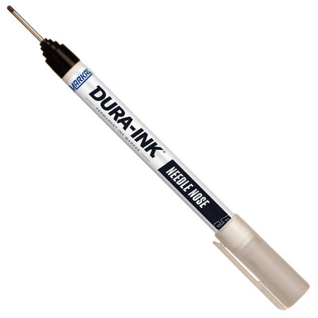 Markal Dura-ink Black Needle Nose Permanent Marker 1 pk, Pack of 6