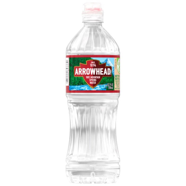 Arrowhead Spring Water 700 ml 1 pk, Pack of 24