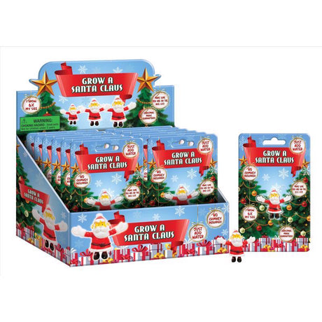 Playmaker Toys Grow a Santa Magical Toy Red/White, Pack of 12
