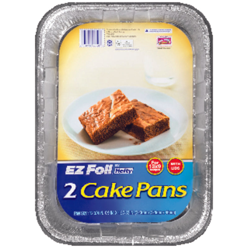Hefty EZ Foil 9 in. W X 13 in. L Cake Pan 2 pc, Pack of 9