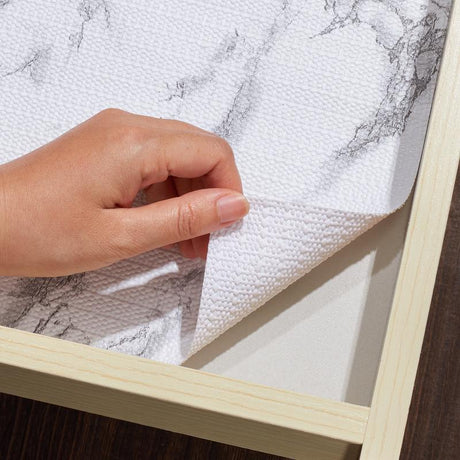 Con-Tact 4 ft. L X 18 in. W Pearl Marble Non-Adhesive Grip Liner, Pack of 6
