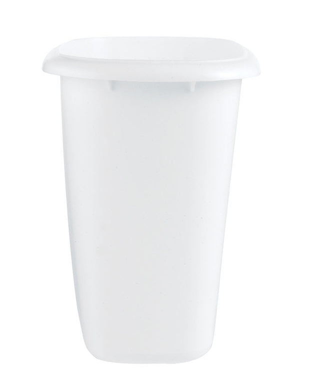 Rubbermaid 1.5 gal White Plastic Vanity Wastebasket, Pack of 6