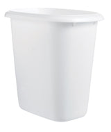 Rubbermaid 1.5 gal White Plastic Vanity Wastebasket, Pack of 6
